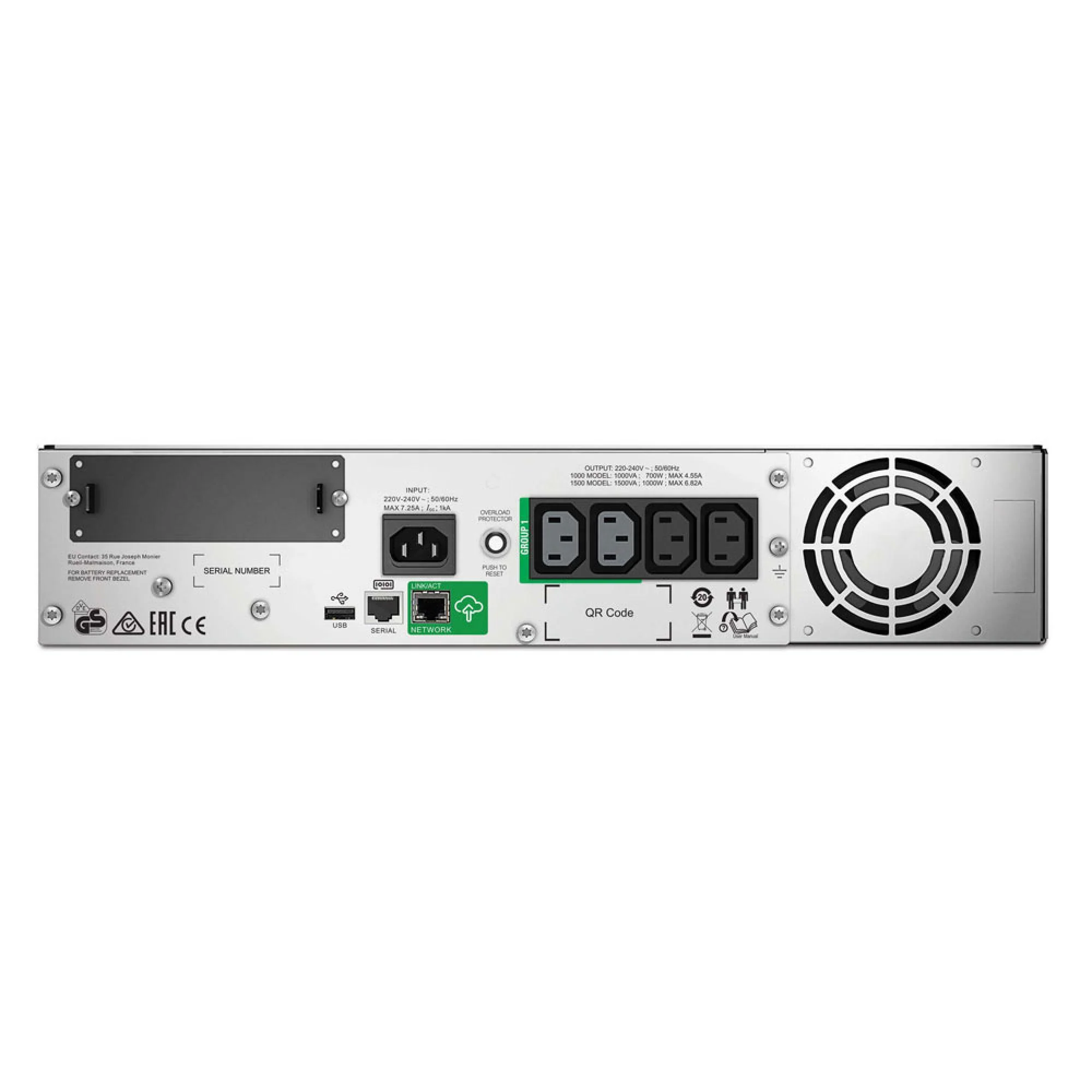 APC Smart UPS 1000VA LCD RM 2U 230V with SmartConnect - SMT1000RMI2UC - Image 3
